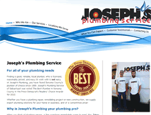 Tablet Screenshot of josephsplumbingservice.com
